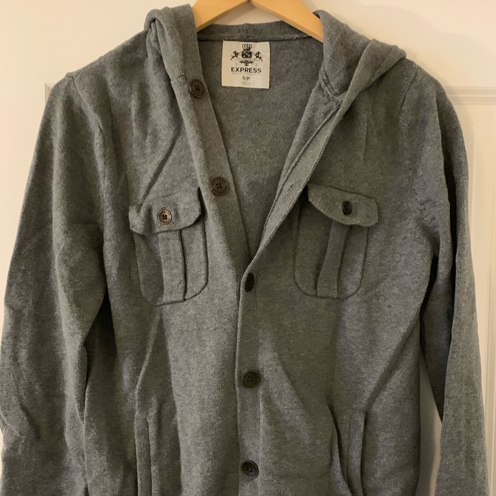 Express Men’s Hoodie Cardigan - Small
